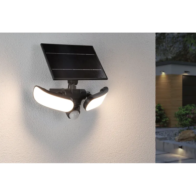 Applique Solaire LED SONLIG 2200 Lumens IP65 avec Détecteur de Mouvement et Capteur Crépusculaire