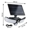 Applique Solaire LED SONLIG 2200 Lumens IP65 avec Détecteur de Mouvement et Capteur Crépusculaire