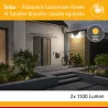 Applique Solaire LED SONLIG 2200 Lumens IP65 avec Détecteur de Mouvement et Capteur Crépusculaire