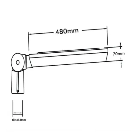 Tête Orientable de Mât Candélabre LED 40W 6400 Lumens – Éclairage Public Routier IP66 IK10 | Blanc Neutre 4000K