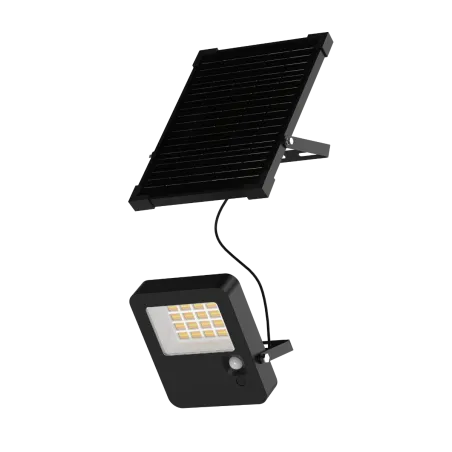Projecteur LED Solaire MIAMI 1900 Lumens avec Détecteur de Mouvement PIR et CCT Variable | Éclairage Extérieur IP65