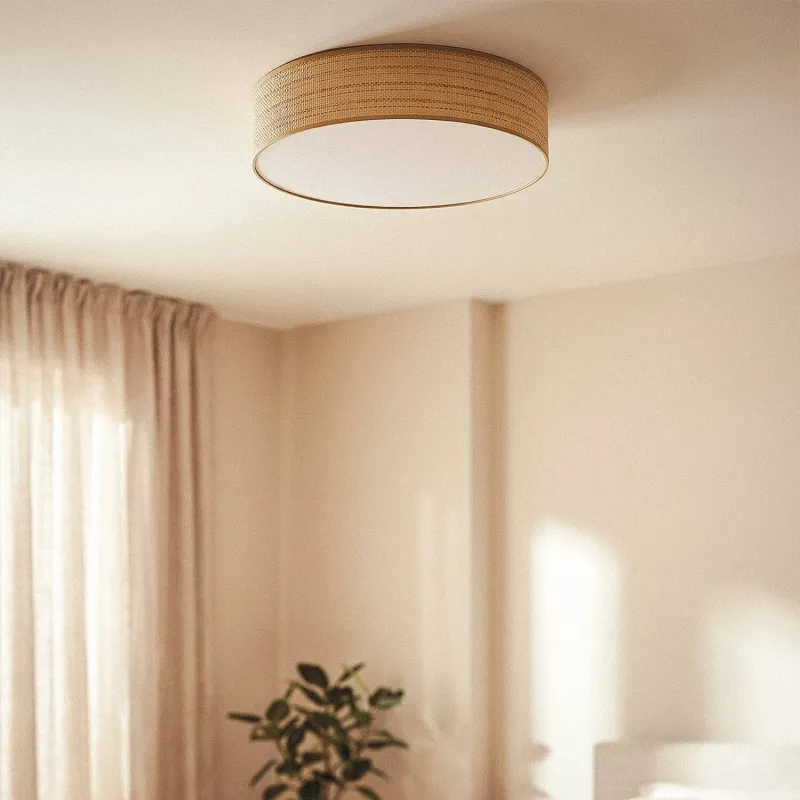 plafonnier-applique-rond-50cm-coton-raphia-triple-ampoules-e27