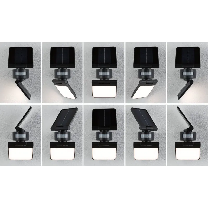 Applique solaire LED 1000 lm avec détecteur de mouvement IP65 - LESLA 3000K