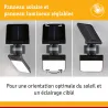 Applique solaire LED 1000 lm avec détecteur de mouvement IP65 - LESLA 3000K