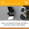 Applique solaire LED 1000 lm avec détecteur de mouvement IP65 - LESLA 3000K
