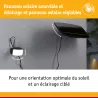 Applique projecteur solaire FLOTAS 700 lm IP65 détecteur de mouvement