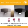 Applique projecteur solaire FLOTAS 700 lm IP65 détecteur de mouvement