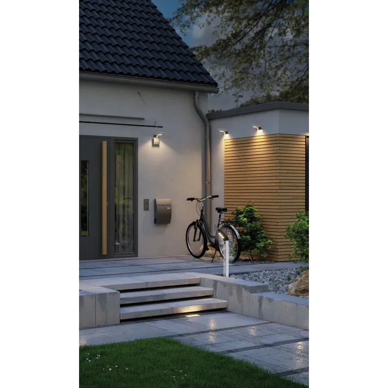 Borne solaire SOLEY 100 lm détecteur de mouvement IP44 anthracite