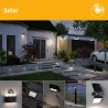 Borne solaire SOLEY 100 lm détecteur de mouvement IP44 anthracite