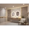 Miroir lumineux LED MIRRA IP44 1400 lm gradable avec anti-buée et White Switch