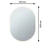 Miroir lumineux LED MIRRA IP44 1400 lm gradable avec anti-buée et White Switch