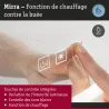 Miroir lumineux LED MIRRA IP44 1400 lm gradable avec anti-buée et White Switch