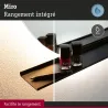 Miroir lumineux LED MIRO noir mat 500 lm IP44 Tunable White salle de bain