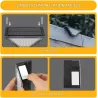 Éclairage solaire d'escalier LED extérieur – Balisage marche jardin IP65 automatique
