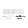 Carrelage LED RGBW encastrable 100x100 mm IP44 – Kit de 2 dalles lumineuses Zigbee pour salle de bain et cuisine