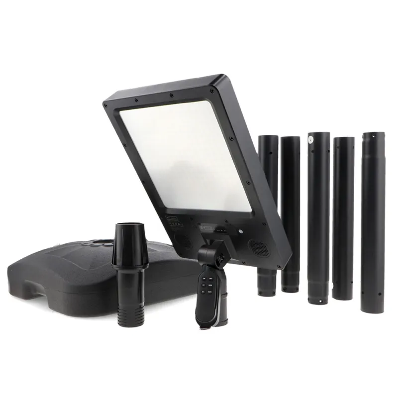 Lampadaire LED solaire Bluetooth 250 cm 2800 lm 3CCT avec détecteur PIR et télécommande IP65