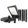 Lampadaire LED solaire Bluetooth 250 cm 2800 lm 3CCT avec détecteur PIR et télécommande IP65