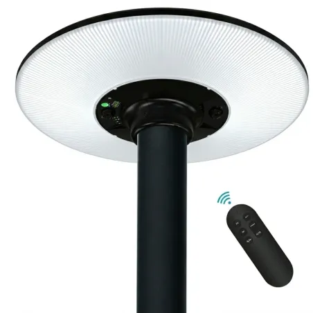 tete-de-mat-led-solaire-3cct-2800lm-capteur-pir-telecommande-ip65