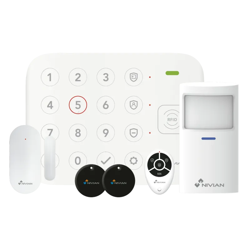 Kit alarme Wi-Fi sans fil Tuya RFID 433 MHz | Alarme maison connectée