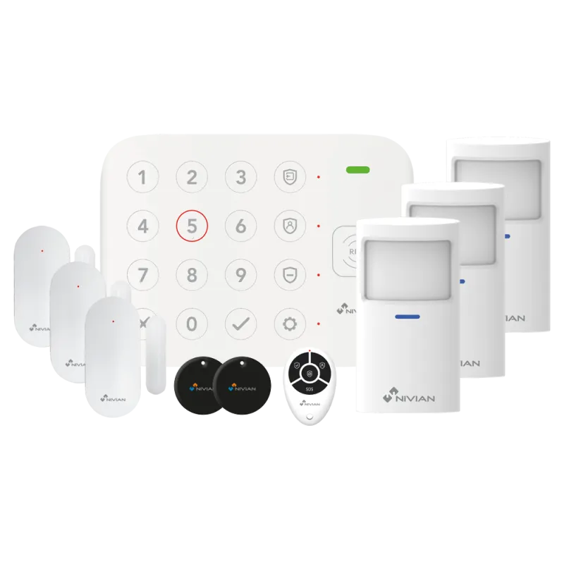 Kit alarme Wi-Fi sans fil Tuya RFID 433 MHz | Alarme maison connectée