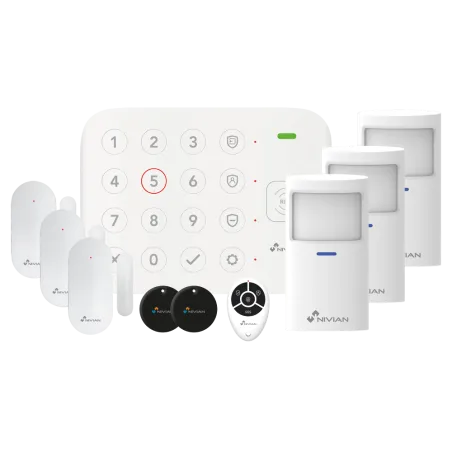 Kit alarme Wi-Fi sans fil Tuya RFID 433 MHz | Alarme maison connectée