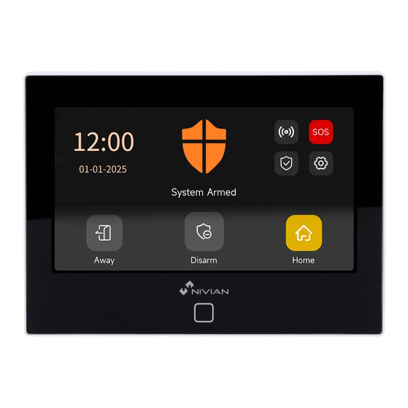 Kit d'alarme WiFi Smart GSM 4G sans fil 433 MHz avec clavier tactile – Contrôle Tuya & RFID