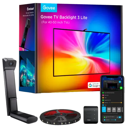 Kit Ambilight TV 85 pouces avec caméra | Éclairage LED intelligent RGBIC