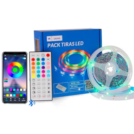 Kit Ruban LED RGB 15 mètres IP20 prêt à l'emploi – Décoration & ambiance lumineuse