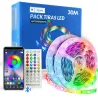 Kit Ruban LED RGB 30 mètres IP20 prêt à l'emploi – Décoration & ambiance lumineuse