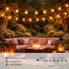 Guirlande LED Guinguette 10 Ampoules 6,5m Blanc Chaud 2700K 220V – Éclairage Terrasse et Jardin