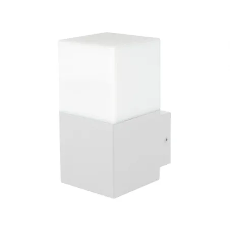 applique exterieur blanche 16cm culot e27 ip54 220v-xiled