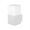 applique exterieur blanche 16cm culot e27 ip54 220v-xiled