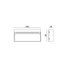 applique exterieur led rectangulaire noire 600lumens 17cm etanche ip65