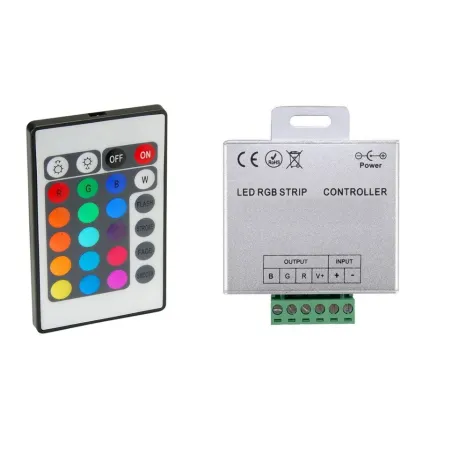 controleur rgb pour ruban led strip modules 12v ou 24v télécommande radio fréquence 6 métres