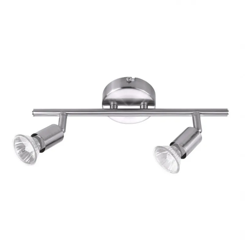 spot patere double tetes orientables gu10 inox 220v