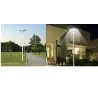 eclairage solaire panneaux 20w-montage sur mat 60mm-15w led-1500 lumens ip65-parking allée jardin