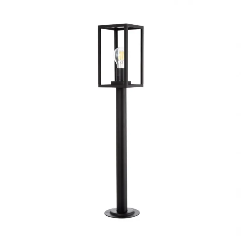borne-noire-68cm-potelet-balisage-exterieur-culot-e27-ip44220v-cage-moderne