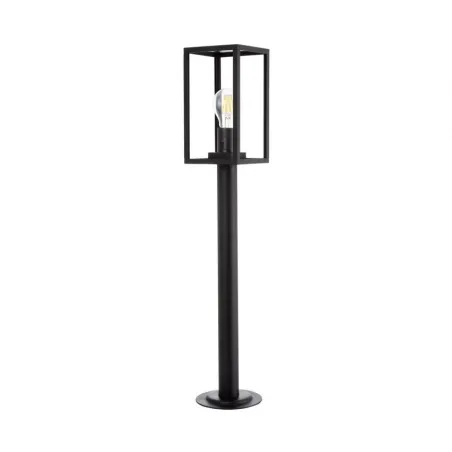 borne-noire-68cm-potelet-balisage-exterieur-culot-e27-ip44220v-cage-moderne