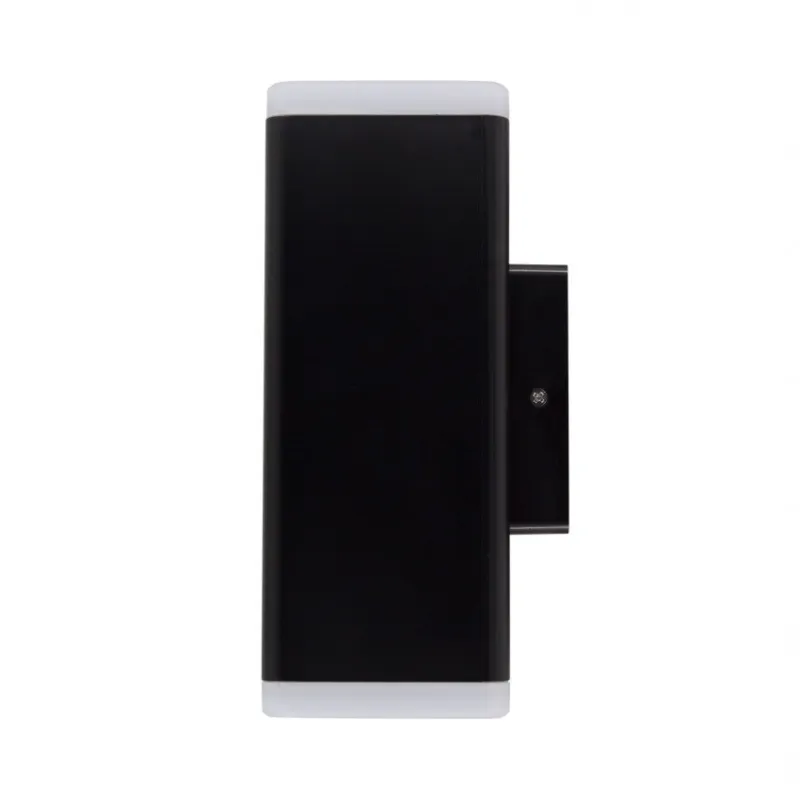 applique murale noire etanche ip54-12w-500lm-3000k-4000k-6000k