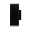 applique murale noire etanche ip54-12w-500lm-3000k-4000k-6000k