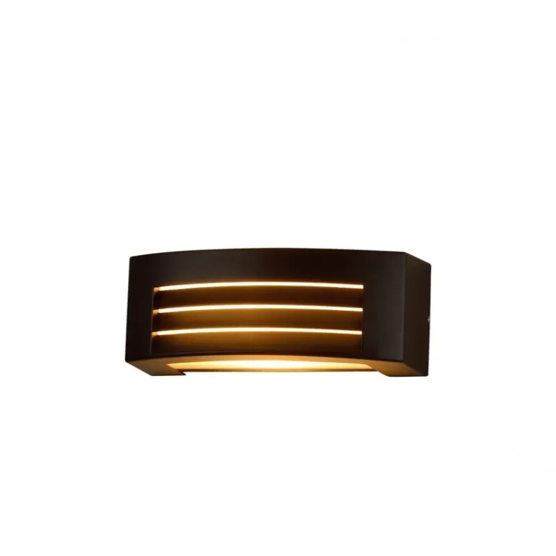 applique exterieur rectangle grille noir interieur-culot e27-ip54-220v-balisage