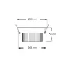downlight led blanc encastrable 12w-960 lumens-3000k-4000k-6000k