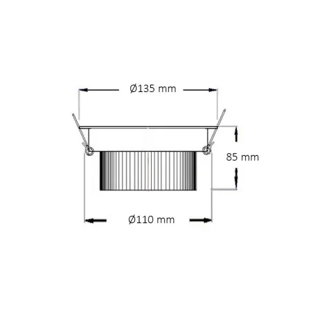 downlight led blanc encastrable 15w-1200 lumens-3000k-4000k-6000k
