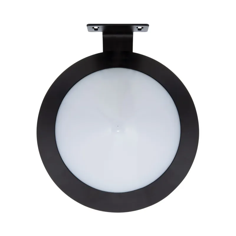 applique solaire disque 25cm noire ip65 detecteur de mouvement 8m-led -300 lumens 3000k-4000k-6000k
