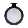 applique solaire disque 25cm noire ip65 detecteur de mouvement 8m-led -300 lumens 3000k-4000k-6000k