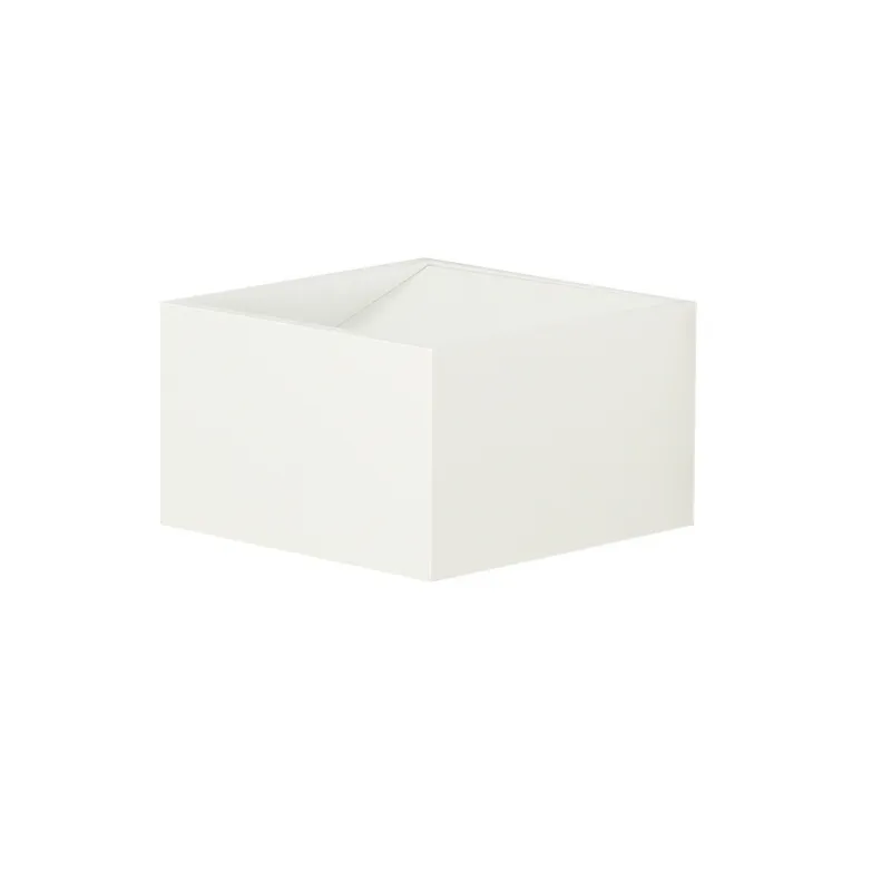 applique led blanche cubique-eclairage haut et bas 6w-400 lumens 3000k
