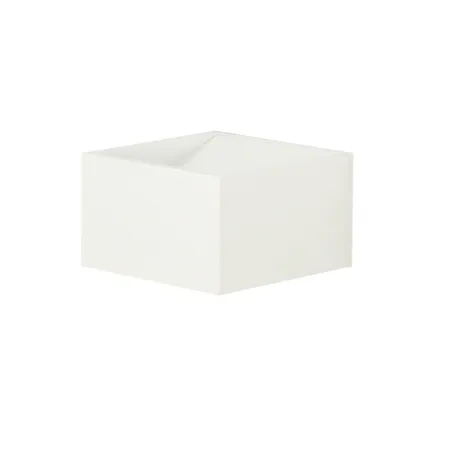 applique led blanche cubique-eclairage haut et bas 6w-400 lumens 3000k