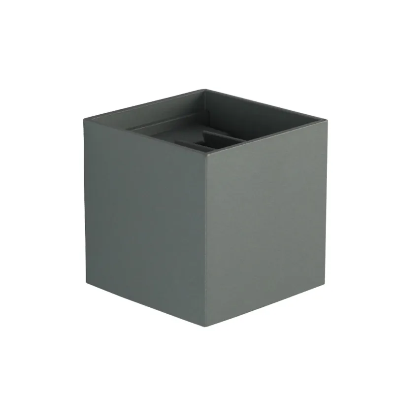 applique-exterieur-led-6w-380-lumens-3000k-cube-gris-angle-ajustable-mural-ip44