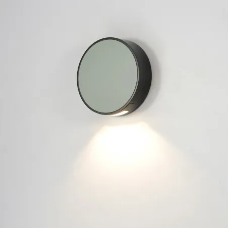 applique-exterieur-balisage-led-6w-250-lumens-3000k-rond-gris-mural-ip44