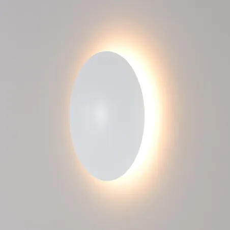 applique led rond blanc eclairage indirect 6w-320 lumens 3000k
